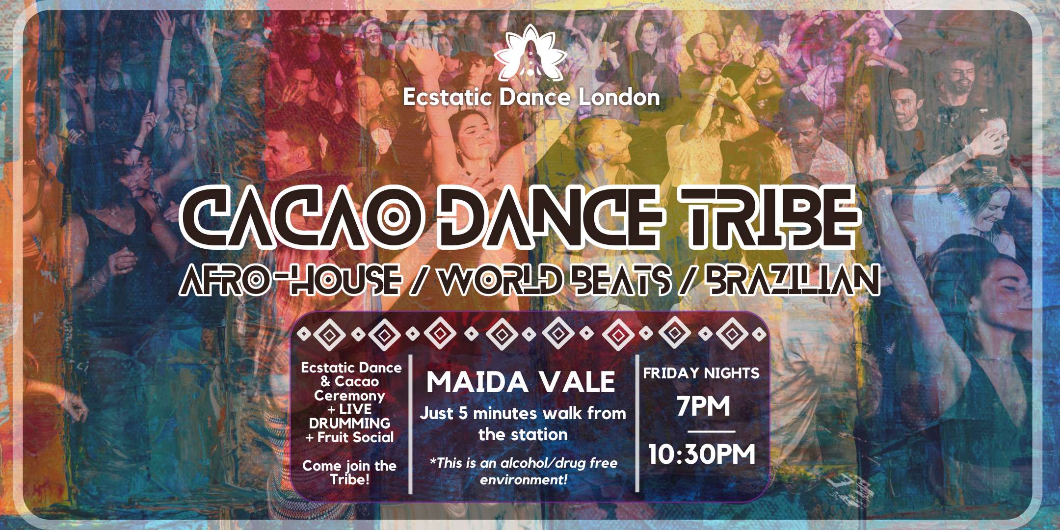 CACAO DANCE TRIBE: Afro-House/Brazilian infused Friday Night Dance & Cacao (@the Amadeus, West London)